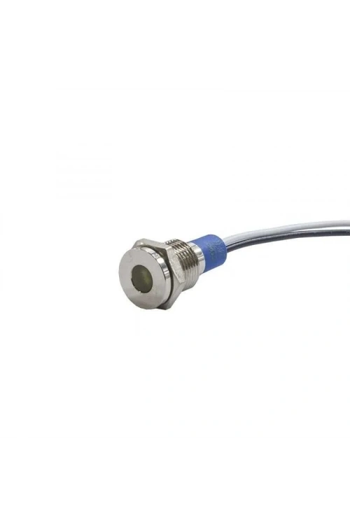 10mm 24v Sarı Led Metal Kablolu Sinyal Lambası IP67 GQ10T-Y