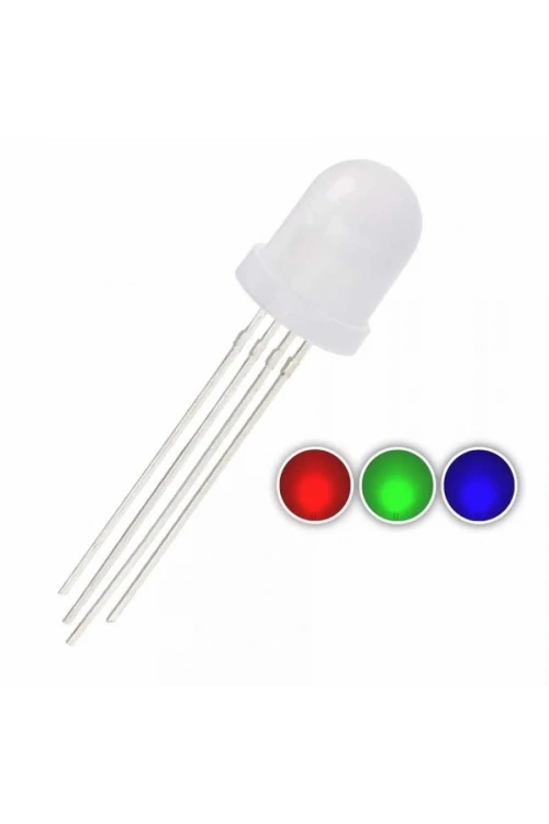 10mm RGB LED 4 Bacaklı Ortak Katot
