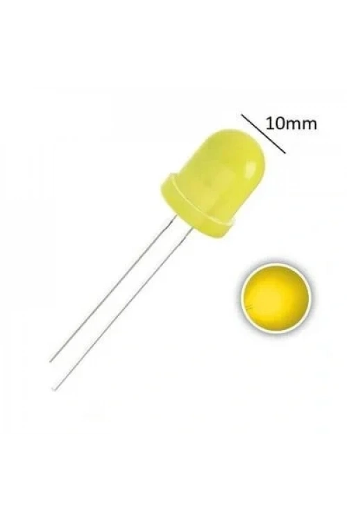 10mm Sarı Led - 10 Adet