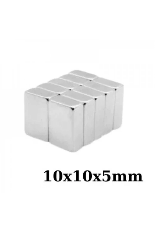 10x10x5mm Neodyum Güçlü Mıknatıs - Neodim Magnet