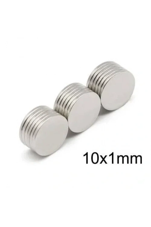 10X1mm Neodyum Güçlü Mıknatıs - Neodim Magnet