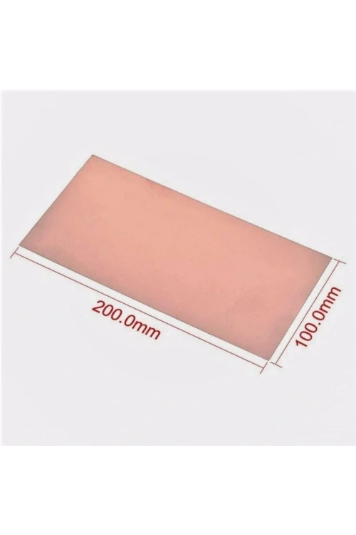 10x20 Bakır Plaket 100x200mm