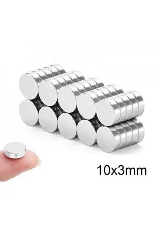 10X3mm Neodyum Güçlü Mıknatıs - Neodim Magnet