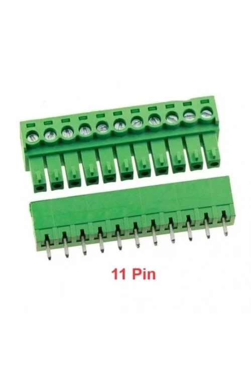 11 Pin 3.81mm Geçmeli 90C Takım Klemens