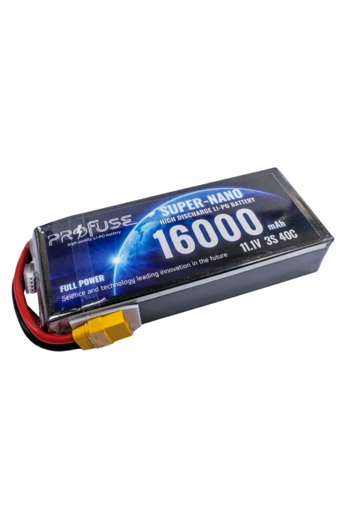 11.1V 3S 16000mAh 40C Lipo Batarya