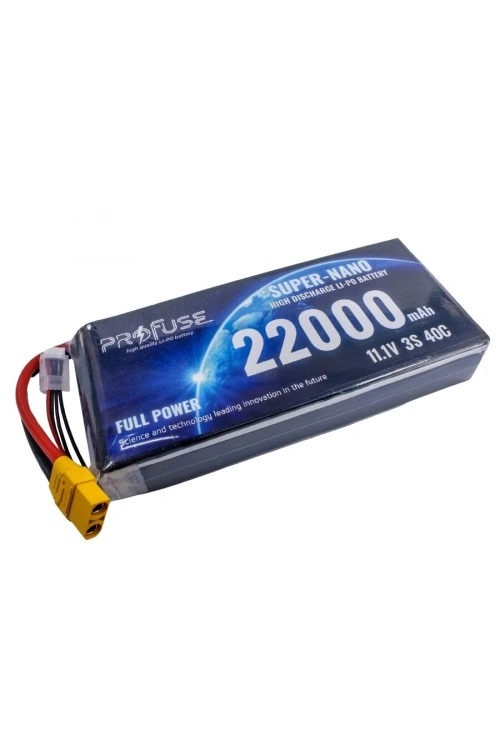11.1V 3S 22000mAh 40C Lipo Batarya