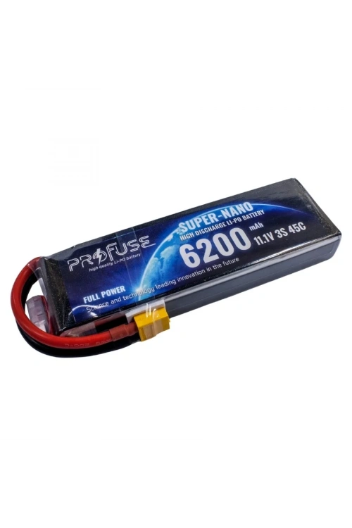 11.1V 3S 6200mAh 45C Lipo Batarya