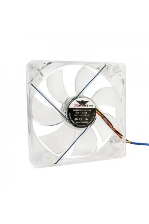 120x120x25mm 12V 0.25A Fan 3 Kablolu - Şeffaf
