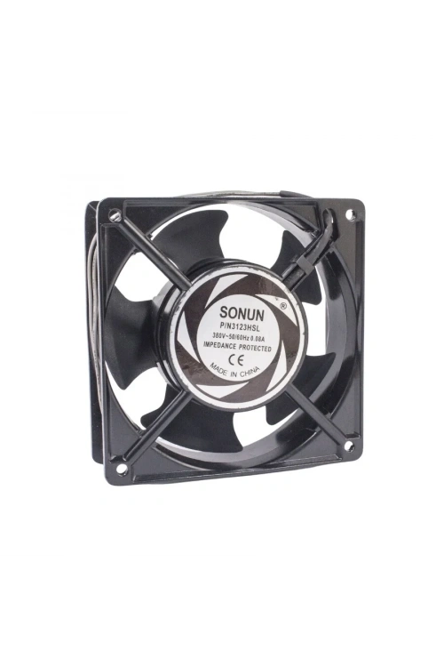 120x120x38mm 380V 50/60Hz 0.08A Metal Fan 2 Kablolu