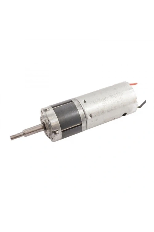 12V 1000RPM 28mm Planet Redüktörlü Kısa DC Motor - Vidalı Milli