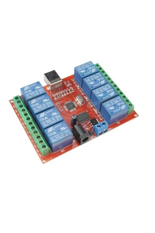 12V 8 Kanal USB Röle Kartı