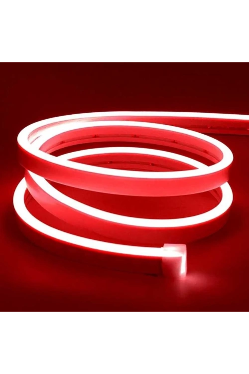 12V Esnek Neon Şerit Led 5 Metre - Kırmızı