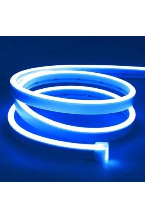 12V Esnek Neon Şerit Led 5 Metre - Mavi