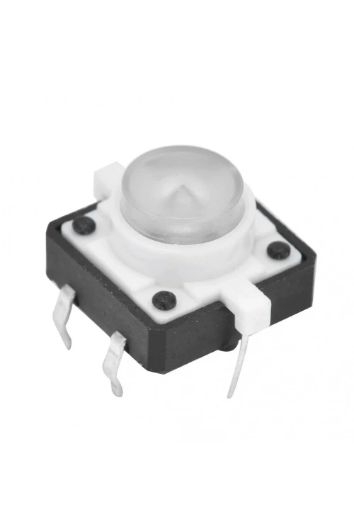 12x12mm Beyaz Led Işıklı Tact Switch