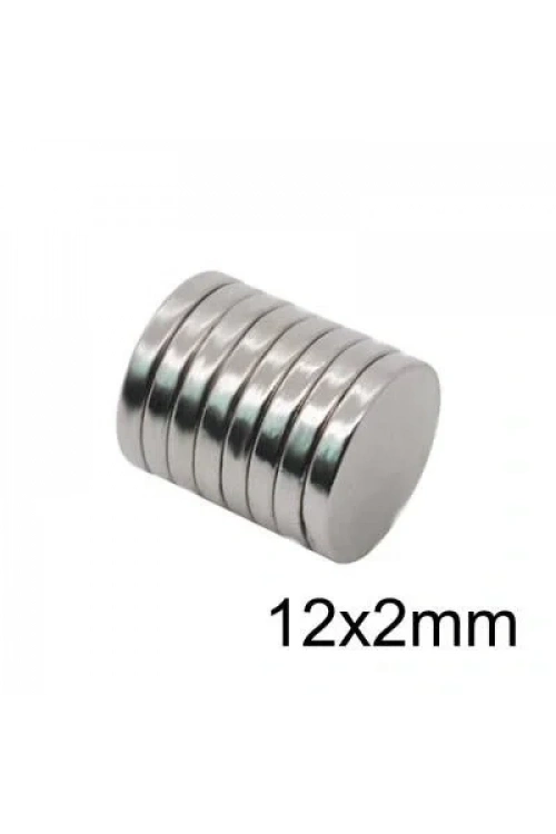 12X2mm Neodyum Güçlü Mıknatıs - Neodim Magnet