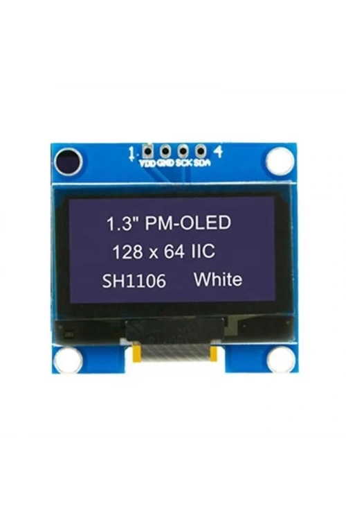 1.3 128X64 OLED Ekran Beyaz GME12864-80