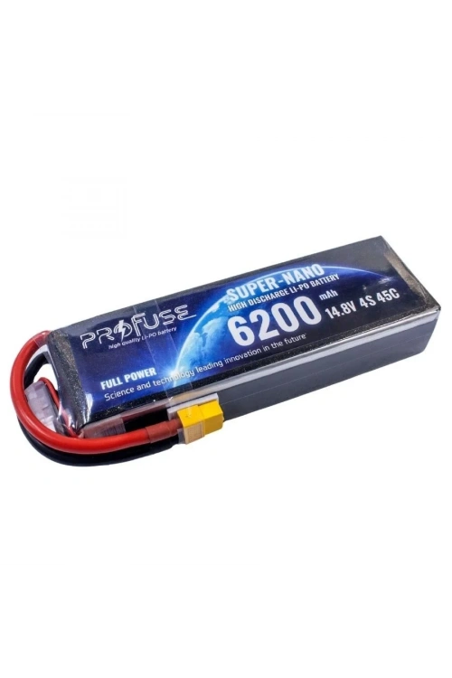 14.8V 4S 6200mAh 45C Lipo Batarya