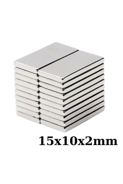 15x10x2mm Neodyum Güçlü Mıknatıs - Neodim Magnet
