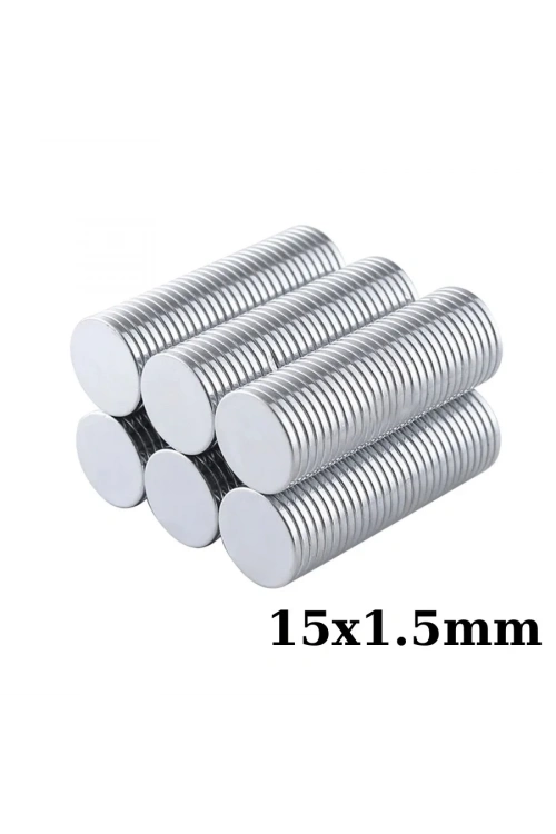 15x1.5mm Neodyum Güçlü Mıknatıs - Neodim Magnet