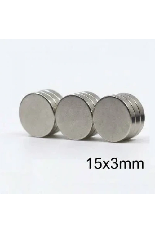 15X3mm Neodyum Güçlü Mıknatıs - Neodim Magnet