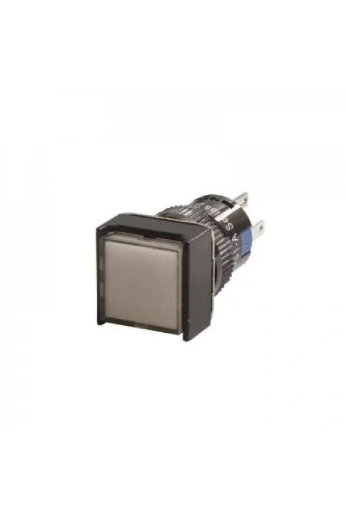 16mm 24V Beyaz Anahtarlı Kare Buton CD-AF-11DZ/24V/W