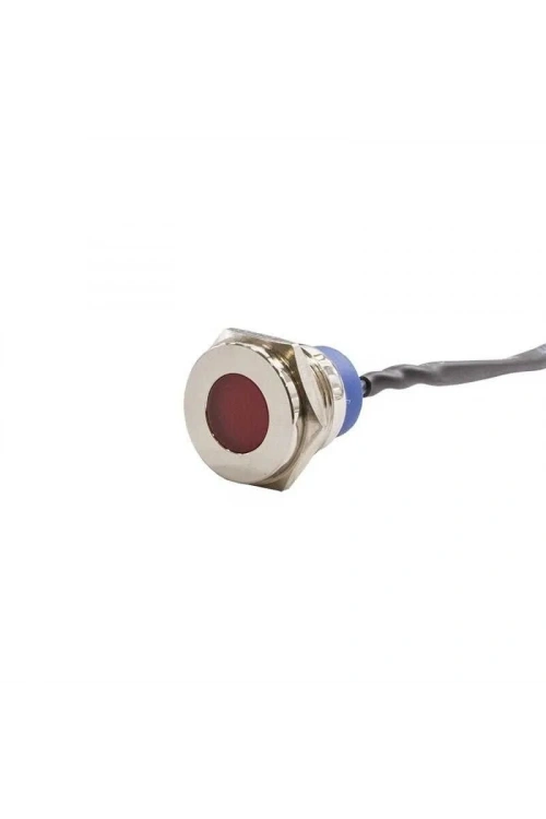 16mm 24v Kırmızı Led Metal Kablolu Sinyal Lambası IP67 GQ16T-R