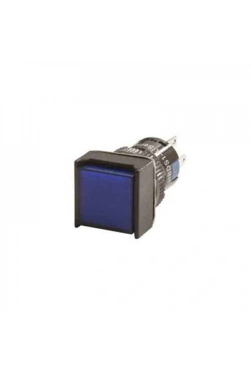 16mm 24V Mavi Anahtarlı Kare Buton CD-AF-11DZ/24V/B
