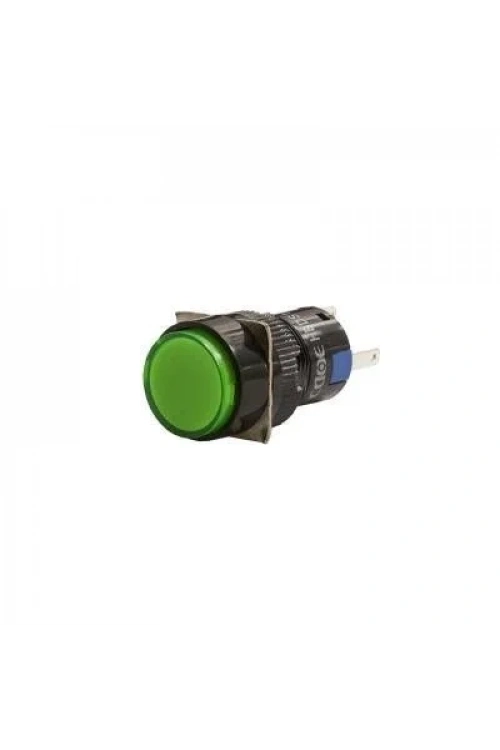 16mm 24V Yeşil Yaylı Buton CD-AY-11D/24V/G
