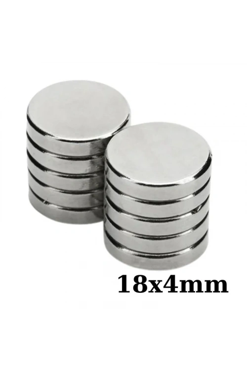 18x4mm Neodyum Güçlü Mıknatıs - Neodim Magnet