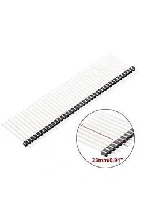 1x40 23mm Erkek Header 40 Pin 2.54mm 180 Derece