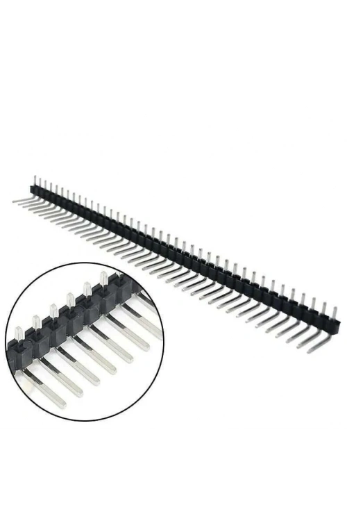 1x40 Erkek Header 40 Pin 2.54mm 90 Derece