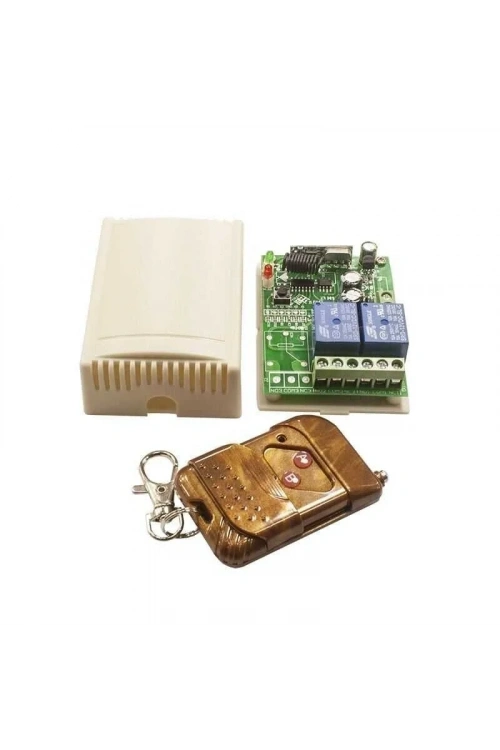 2 Kanal 12V Uzaktan Kumandalı RF Modülü Alıcı Verici