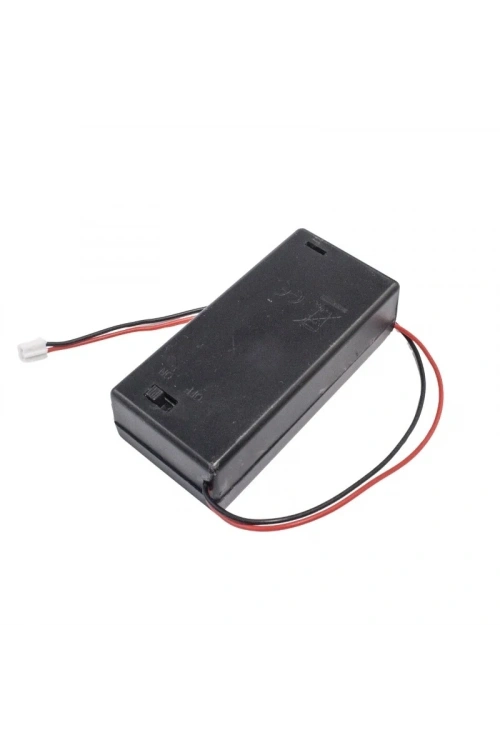 2li AA Pil Yuvası - JSH PH-2.0 Anahtarlı ve Kapaklı