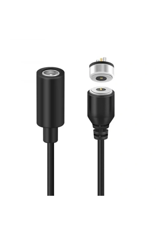 2-Pin 10mm Kablolu Pogo Pin Manyetik Konnektör Takımı - DC Soketli