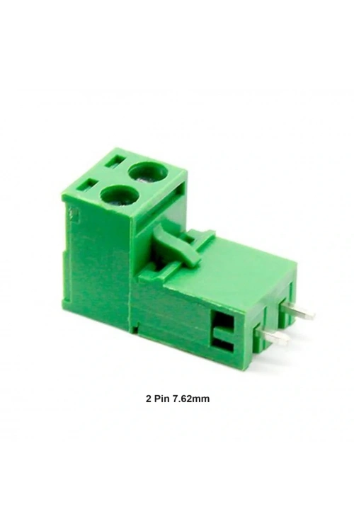 2 Pin 7.62mm Geçmeli 180C Takım Klemens