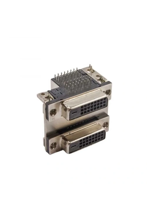 2 Port DVI-D Dual Dişi Konnektör PCB Tipi