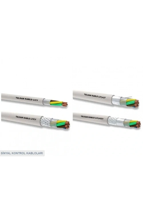 2 x 0.22mm Sinyal Kontrol Kablosu 1m LIY(st)CY