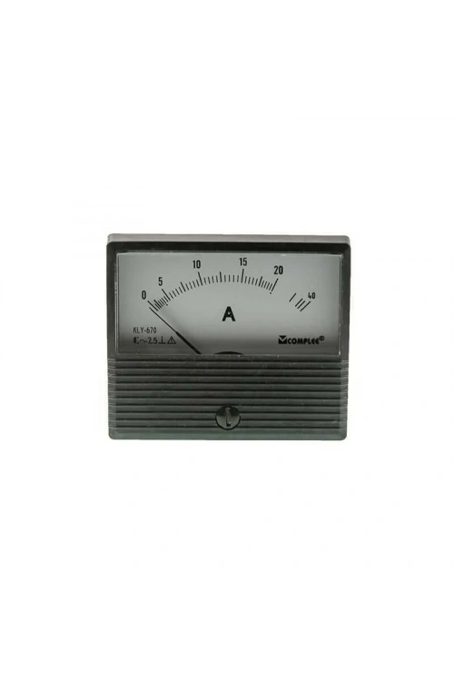 20A Analog Ampermetre - Panel Tipi Ölçü Aleti KLY-T670