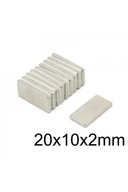 20X10x2mm Neodyum Güçlü Mıknatıs - Neodim Magnet