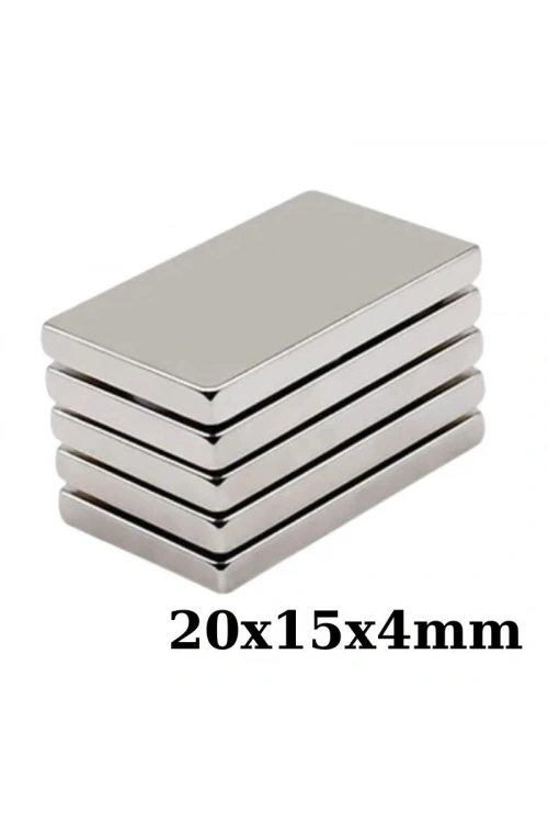 20x15x4mm Neodyum Güçlü Mıknatıs - Neodim Magnet