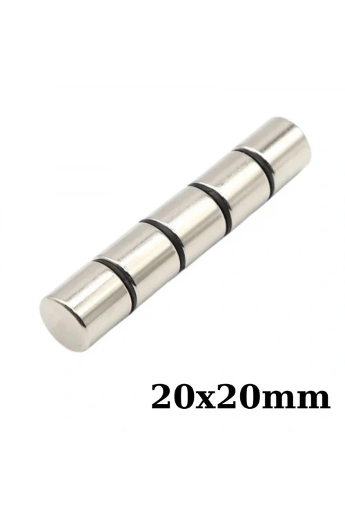20x20mm Neodyum Güçlü Mıknatıs - Neodim Magnet