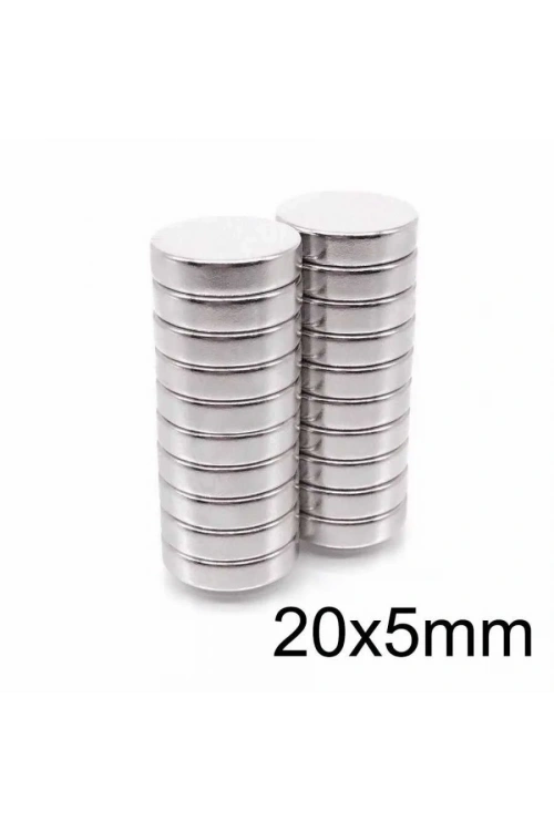 20X5mm Neodyum Güçlü Mıknatıs - Neodim Magnet