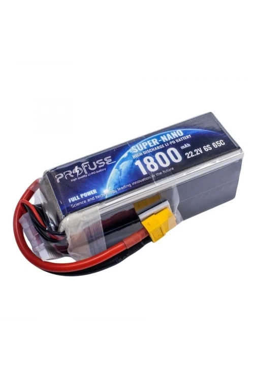 22.2V 6S 1800mAh 65C Lipo Batarya