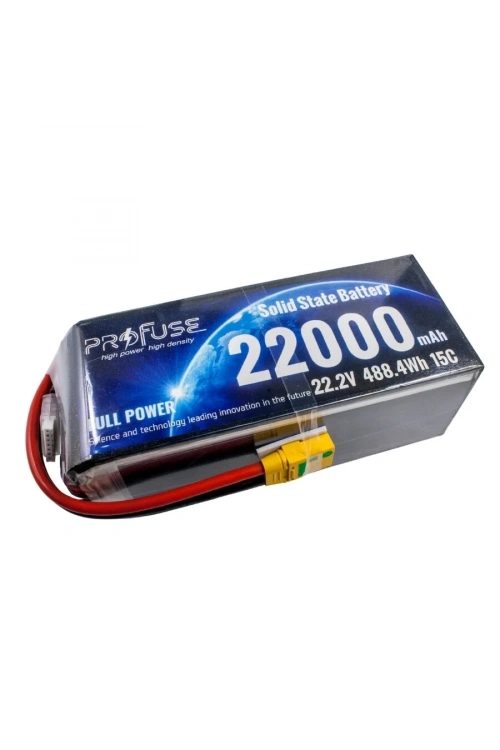 22,2V 6S 22000mAh 15C Solid State Lipo Batarya