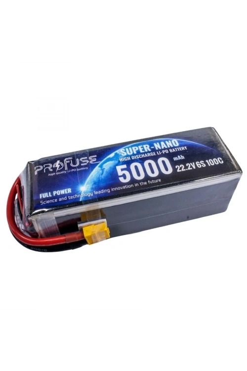 22.2V 6S 5000mAh 100C Lipo Batarya