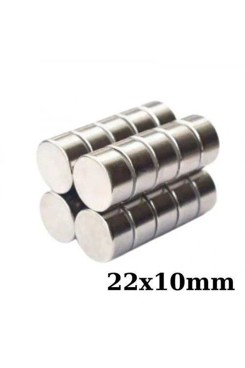 22x10mm Neodyum Güçlü Mıknatıs - Neodim Magnet