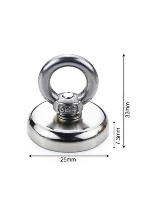 25mm Fishing Magnet - Neodyum Pot Mıknatıs