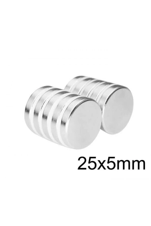 25X5mm Neodyum Güçlü Mıknatıs - Neodim Magnet