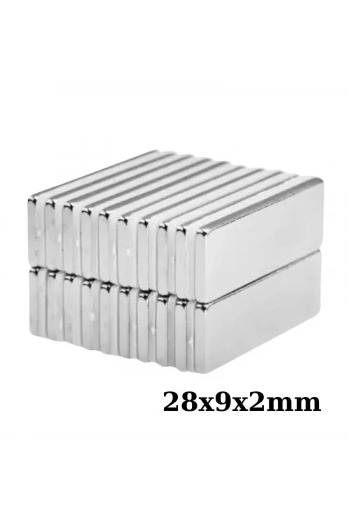 28x9x2mm Neodyum Güçlü Mıknatıs - Neodim Magnet