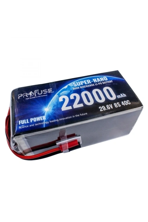 29.6V 8S 22000mAh 40C Lipo Batarya